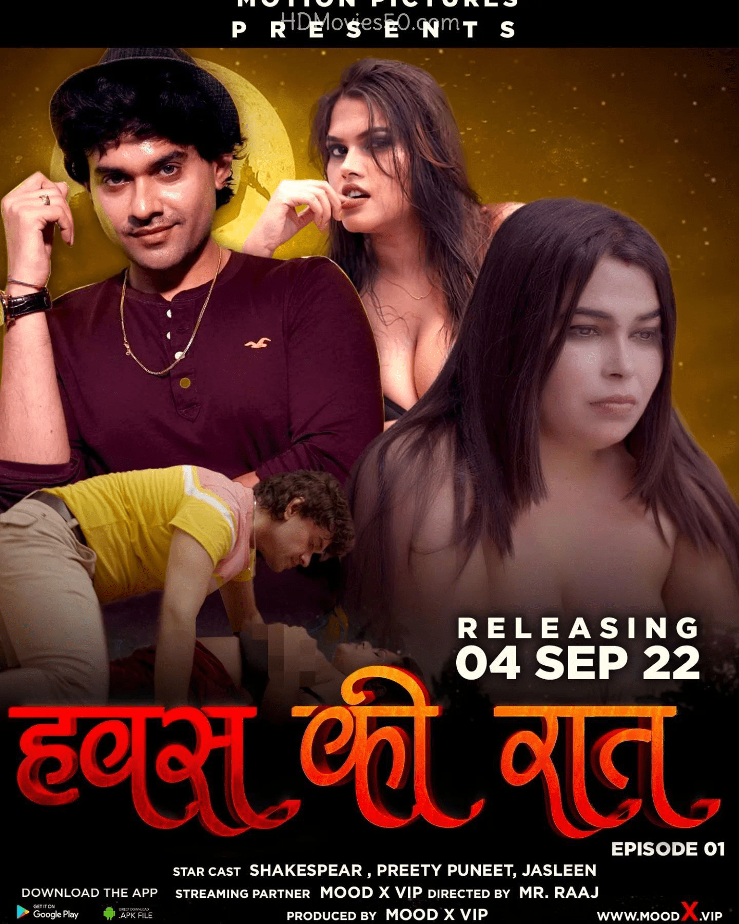 Hawas Ki Raat 2024 S01E01 MoodX Hindi Web Series 720p HDRip 200MB Download